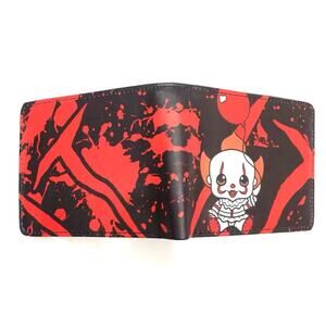 Pennywise IT Bifold Wallet Horror Movie Character Cartoon Wallet PU Leather New
